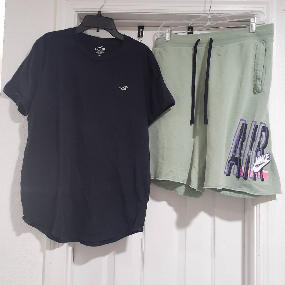 Nike Graphic Shorts + Bonus FREE Hollister TShirt Bundle